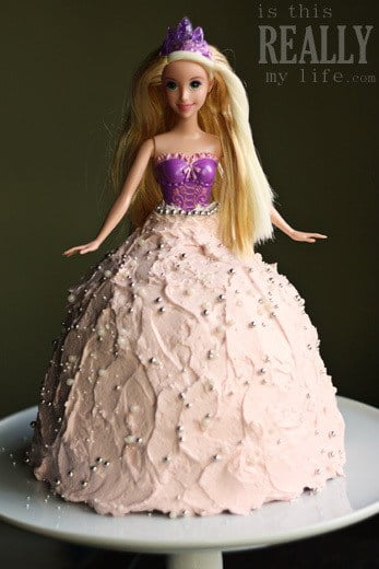 barbie skirt cake