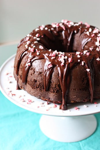 Chocolate peppermint bundt cake | Half-Scratched
