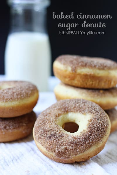 Baked cinnamon sugar donuts | Half-Scratched