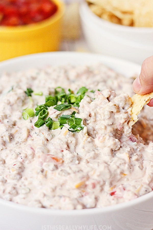 Spicy Sausage Dip | Half-Scratched