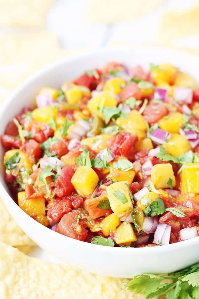 Easy Mango Salsa - Half-Scratched