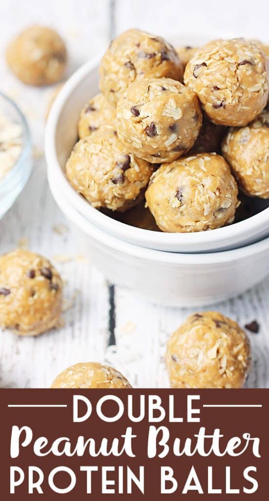 Double Peanut Butter Protein Balls - Half-Scratched