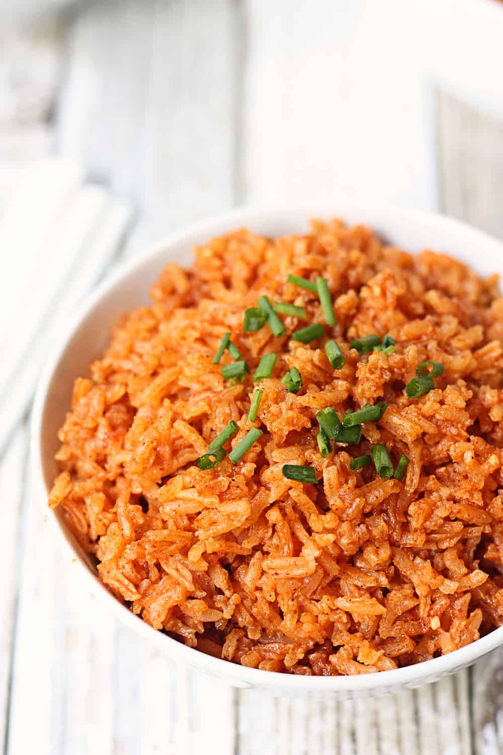 Easy Delicious Instant Pot Mexican Rice Half Scratched