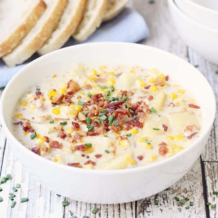 Easy Slow Cooker Corn Chowder