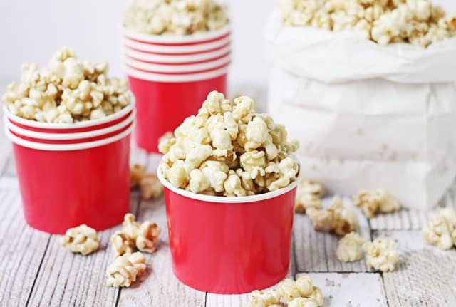 Easy Caramel Popcorn Recipe - Half-scratched