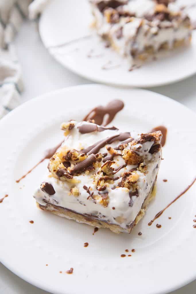 Chocolate Chip Cookie Ice Cream Cake - Half-Scratched