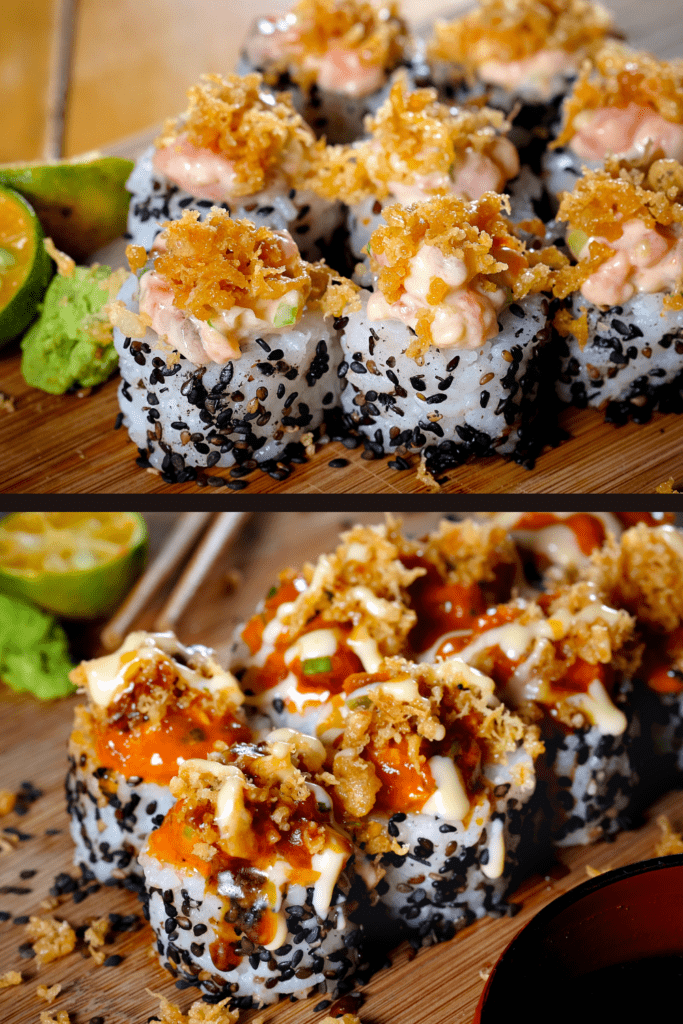 Maki Sushi Rolls with Maple Soy Sauce - Maple from Canada