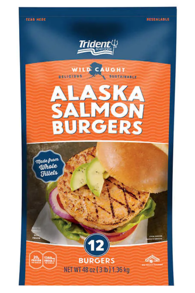Simple Frozen Salmon Burger Meal - Mind Over Munch