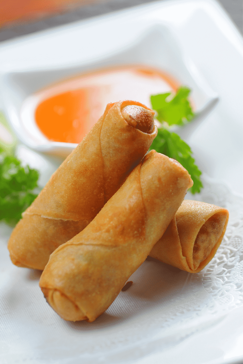 Trader Joe's Chicken Spring Rolls in oven