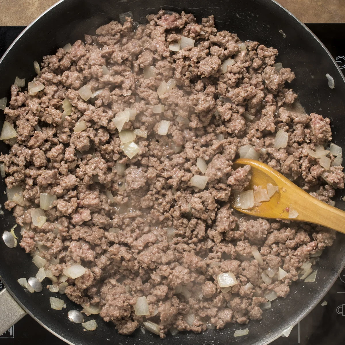 Cooking ground beef