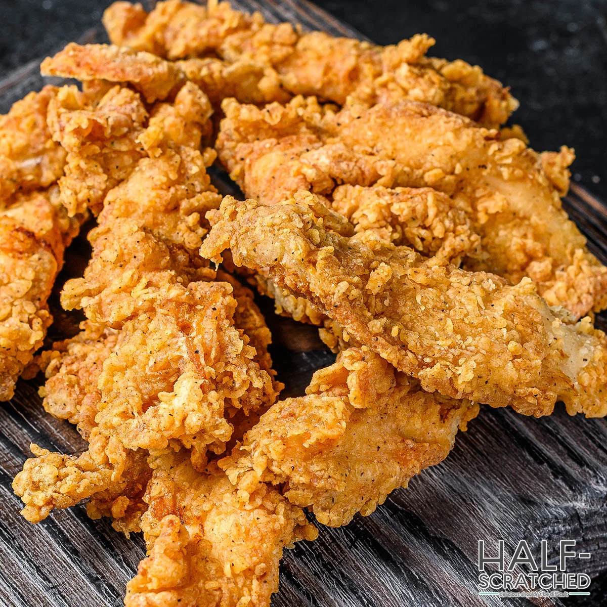 Breaded air fried chicken tenders