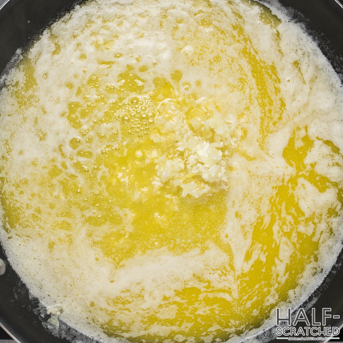 Butter in skillet