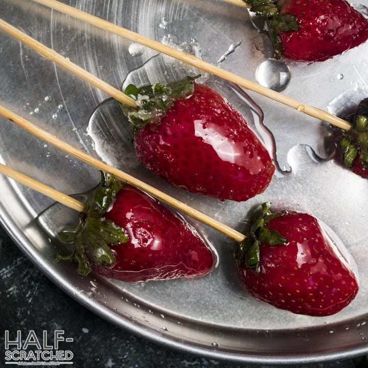 How To Make Candied Strawberries Without Corn Syrup Half Scratched