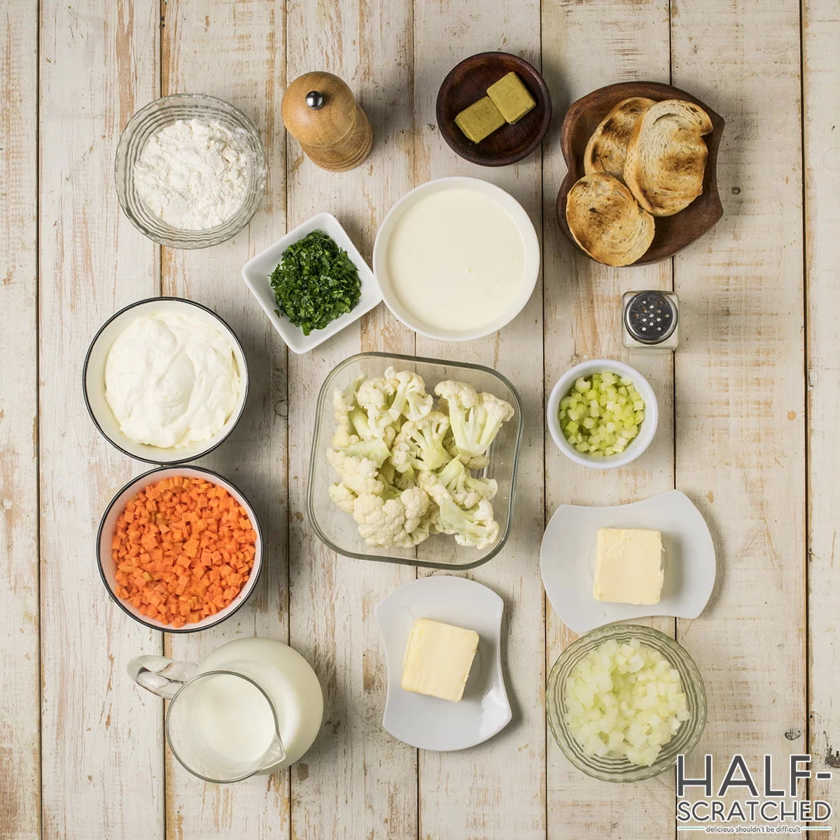 Cauliflower Soup Ingredients