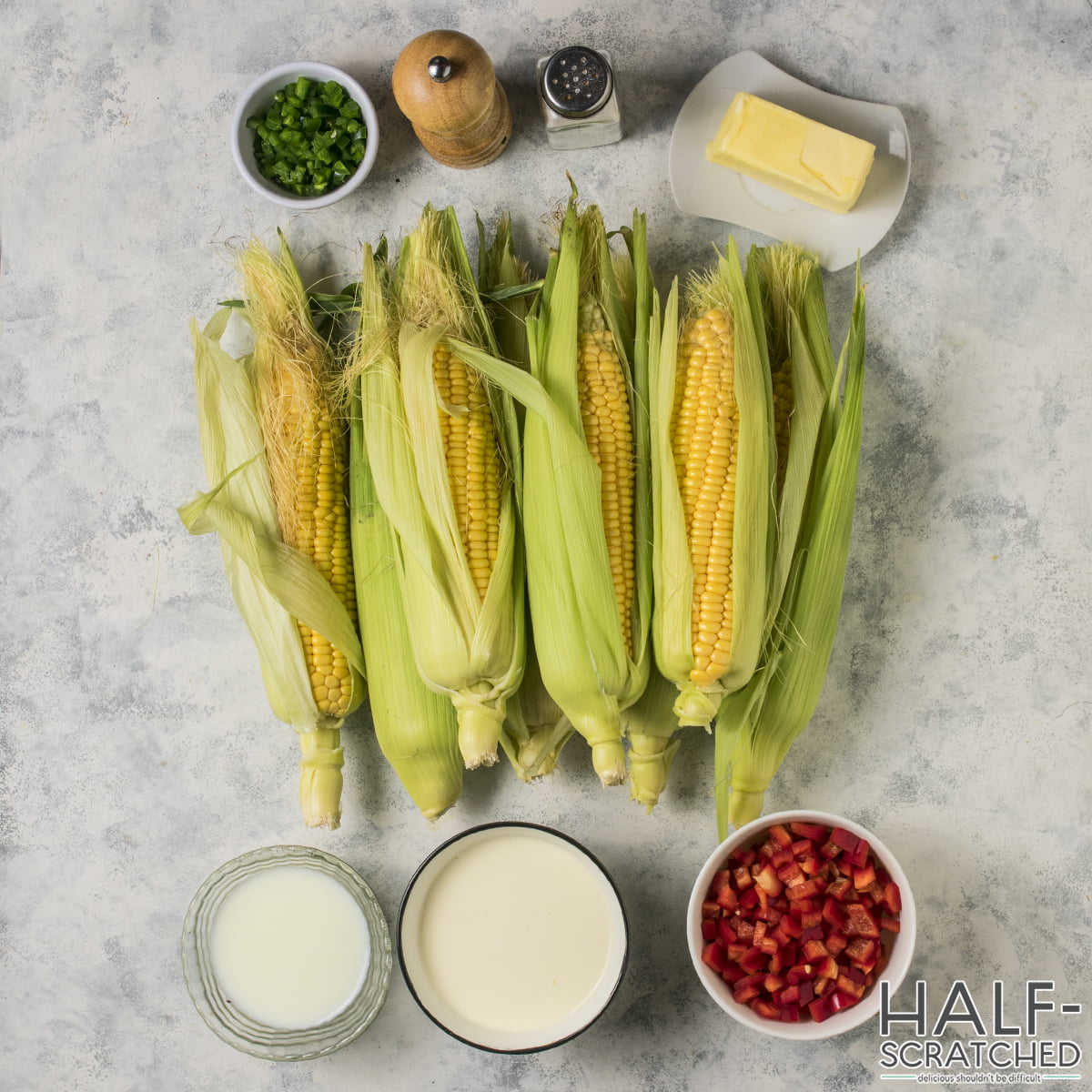 Pioneer Woman's Corn Casserole Ingredients