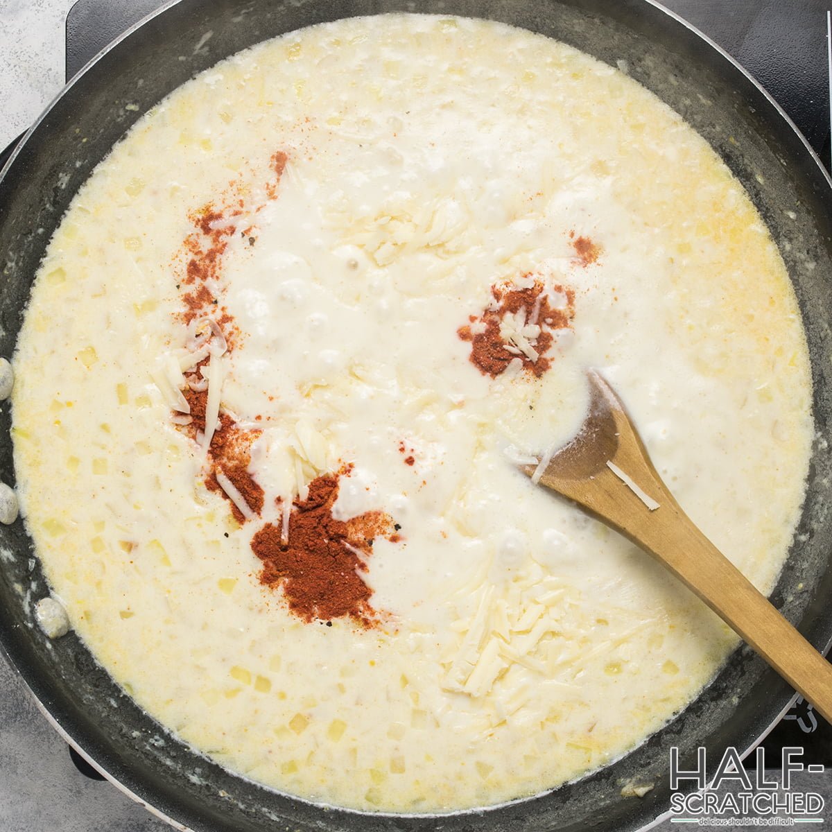 Paprika in White sauce