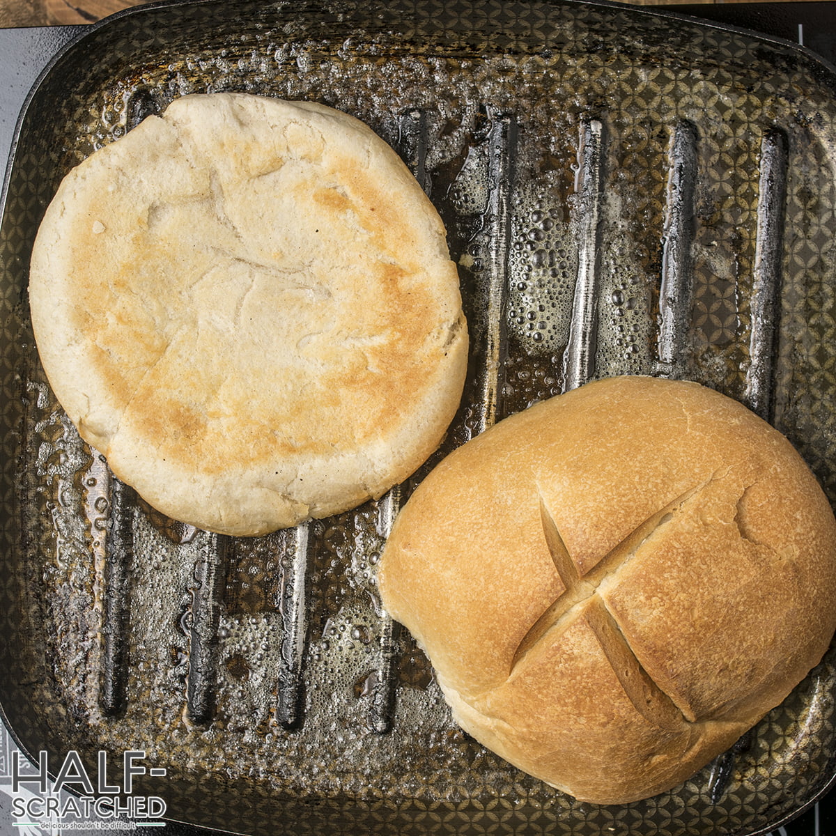 Grilled Kaiser Roll and Bun