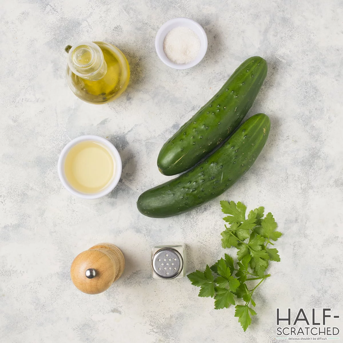 Cucumber Salad With Vinegar And Sugar Ingredients