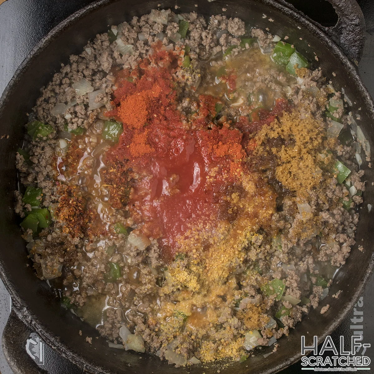 Tomato Sauce and Seasonings in Sloppy Joe Mixture